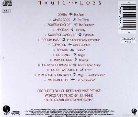 Lou Reed: Magic + Loss [CD]