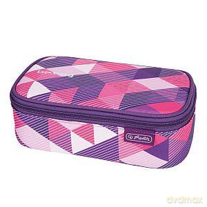 Piórnik-kosmetyczka be.bag beatBox Purple Checked