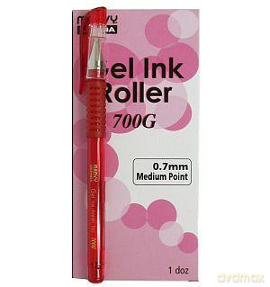 Pióro żelowe 700G 0,7 mm czerwone