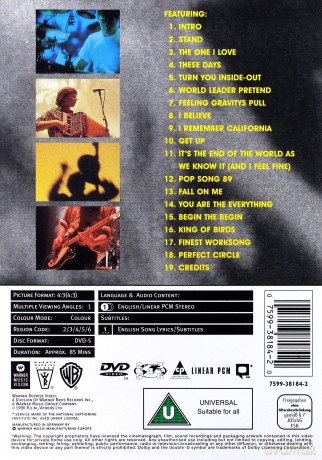 R.E.M.: Tour Film [DVD]