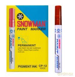 Pisak olejowy gruby Snowman burgund