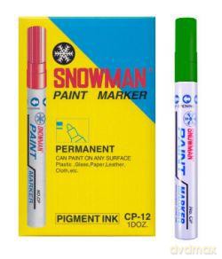 Pisak olejowy gruby Snowman zielony
