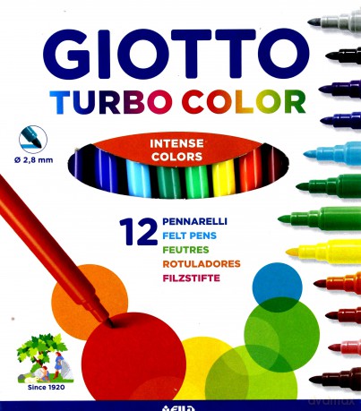 Pisaki Turbo Color 12 kolorów