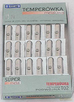 Temperówka metalowa podwójna