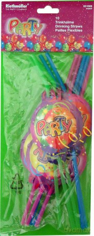Słomki Balon Party
