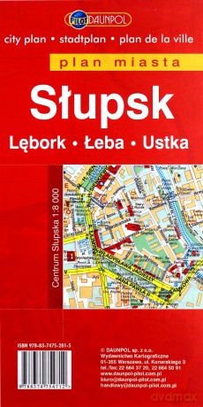 Słupsk Lębork Łeba Ustka Plan miasta 1:13 000