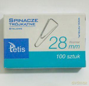 Spinacze trójkątne 28 mm