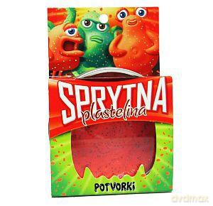 Sprytna plastelina- Czerwony potworek