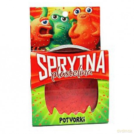 Sprytna plastelina- Czerwony potworek