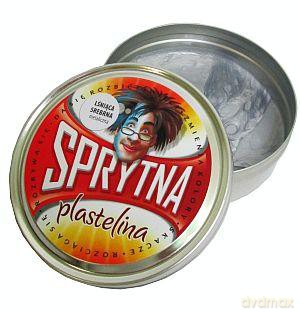 Sprytna plastelina Metaliczna lśniąca srebrna