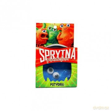 Sprytna plastelina- Niebieski potworek