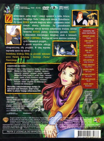 Magiczny miecz Legenda Camelotu [DVD]