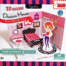STNUX 3D 24 el. - Dream House: Sypialnia [PUZZLE]