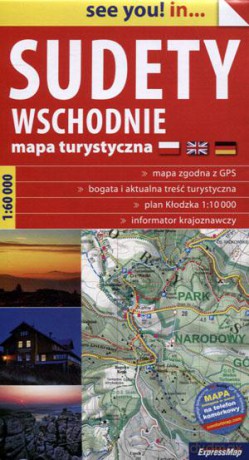 Sudety Wschodnie. Mapa turystyczna skala 1:60 000