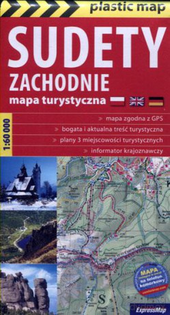 Sudety Zachodnie. Mapa turystyczna skala 1:60 000