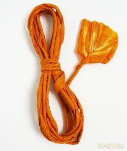 Sznurek ozdobny papierowy 11 cm Pomarańczowy