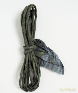 Sznurek ozdobny papierowy 11 cm Popielaty