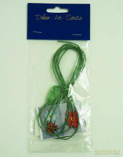 Sznurek ozdobny papierowy 2 cm Zielony