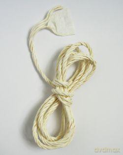 Sznurek ozdobny papierowy 5 cm Biały