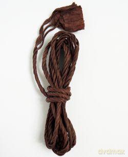 Sznurek ozdobny papierowy 5 cm Brązowy