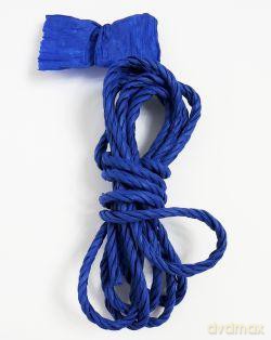 Sznurek ozdobny papierowy 5 cm Chabrowy