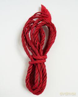 Sznurek ozdobny papierowy 5 cm Malinowy