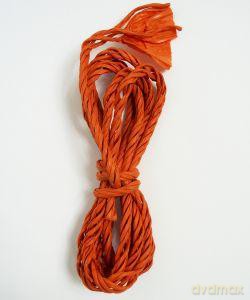 Sznurek ozdobny papierowy 5 cm Pomarańczowy