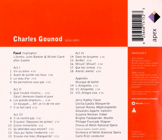 Carlo Rizzi: Charles Gounod: Faust (highlights) [CD]