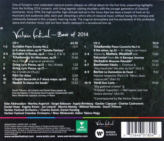 Verbier Fesrival 2014 [CD]