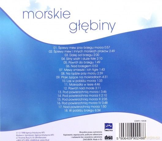 Muzyka Relaksacyjna - Morskie Głębiny [CD]