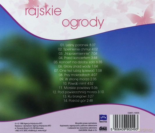 Muzyka Relaksacyjna - Rajskie Ogrody [CD]