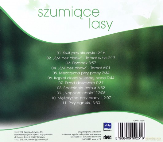 Muzyka Relaksacyjna - Szumiące Lasy [CD]