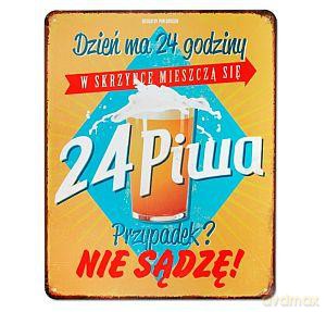 Tablica Vintage pionowa 24 piwa
