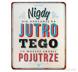 Tablica Vintage pionowa Nie odkładaj