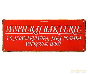 Tablica Vintage pozioma Bakterie