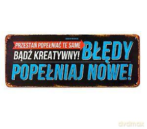 Tablica Vintage pozioma Bądź kreatywny