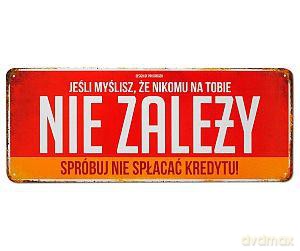 Tablica Vintage pozioma Kredyt