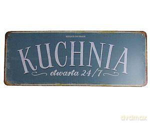 Tablica Vintage pozioma Kuchnia