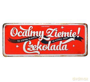 Tablica Vintage pozioma Ocalmy Ziemię