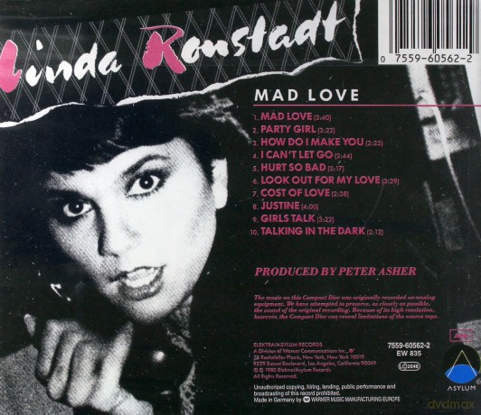 Linda Ronstadt: Mad Love [CD]