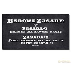 Tabliczka VIP Barowe zasady