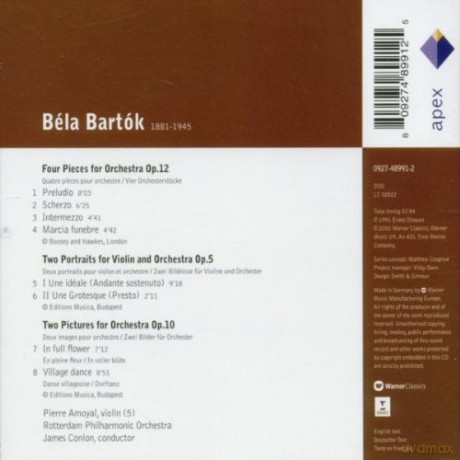 Rop/James Conlon: Bart: 4pieces For Orch.Op12/+ [CD]