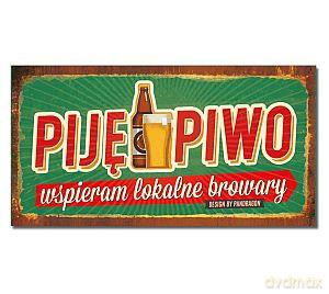 Tabliczka VIP Piję piwo
