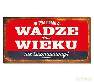 Tabliczka VIP Waga i wiek