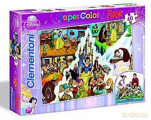 CLEMENTONI 40 el. Puzzle podłogowe Królewna Śnieżka [PUZZLE]