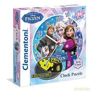 CLEMENTONI 96 el. Puzzle- zegar Frozen [PUZZLE]
