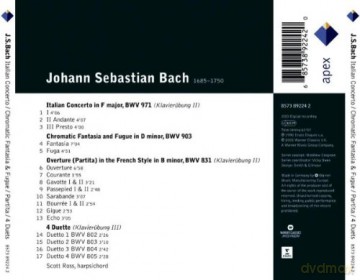 Scott Ross: Bach: Italian Concerto,Chromati [CD]