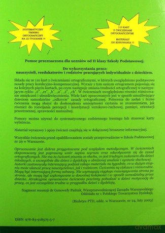 Trening ortograficzny do pracy z dzieckiem w domu, na lekcjach - Anna Miziołek, Jolanta Głowacka [KSIĄŻKA]