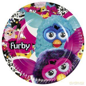Talerzyki Furby 8 sztuk