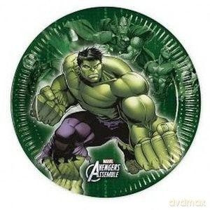 Talerzyki papierowe 20 cm Avengers Multi Heroes